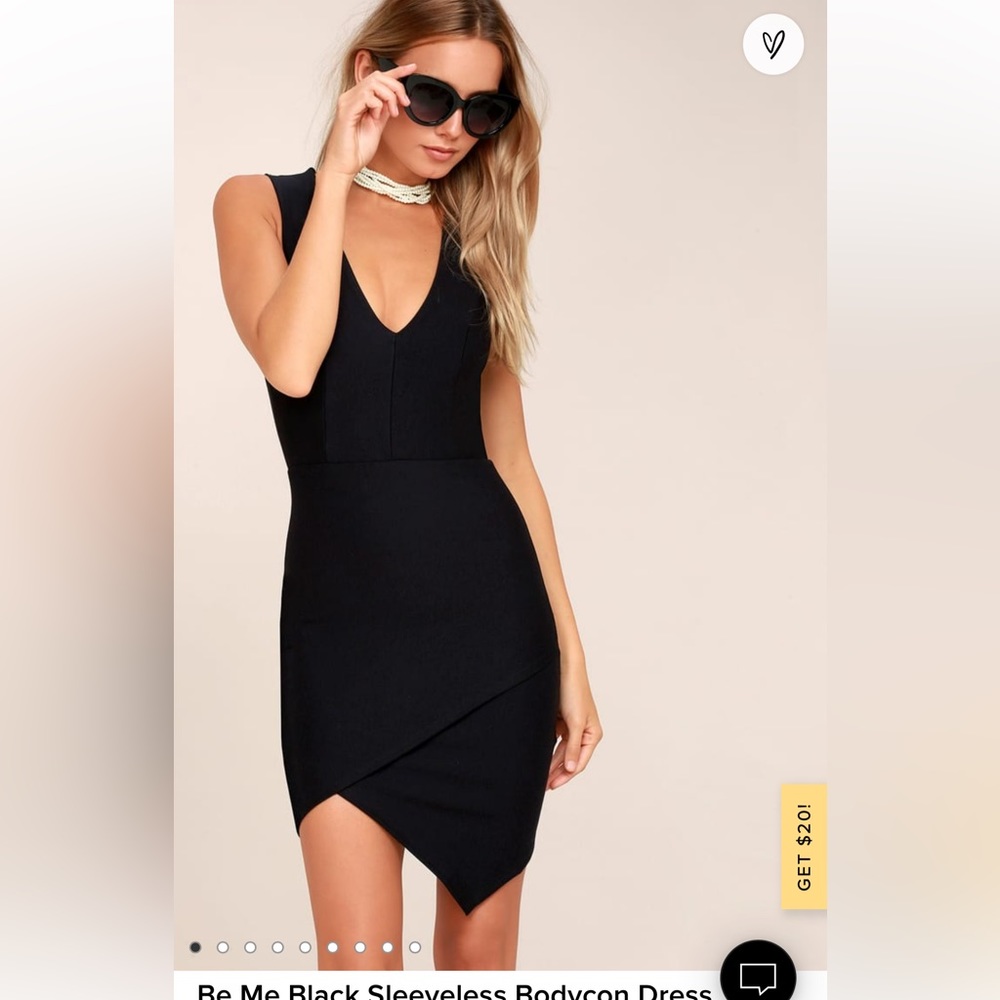 Lulus Be Me Black Sleeveless Bodycon Dress
